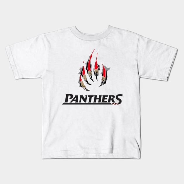 panthers defense Kids T-Shirt by Prossori